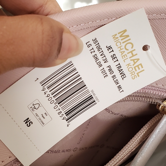 New 🎀 MICHAEL KORS Purse Set Tote LG Vanilla & pink - Picture 15 of 15